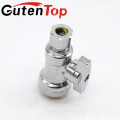 GutenTop High Quality 1/2" PUSH FIT X 3/8" OD COMPRESSION 1/4 TURN ANGLE STOP VALVE CERTIFIED TO NSF ANSI61 LEAD FREE BRASS